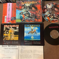 IRON MAIDEN Virtual XI JAPAN 2-CD OBI +Bonus CD+BOOKLET+CALENDAR TOCP-50440~1 VG