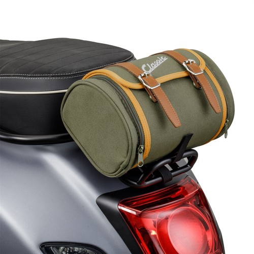 VESPA GTS GTV GT GTL CLASSIC OLIVE GREEN REAR TOURING LUGGAGE BAG 6 LTR - Picture 1 of 9