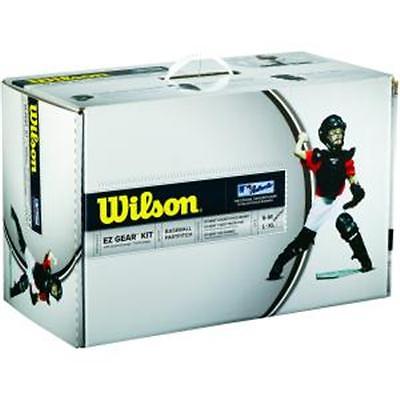Wilson C200 Youth Baseball Catcher's Set - Black White - HIT a Double