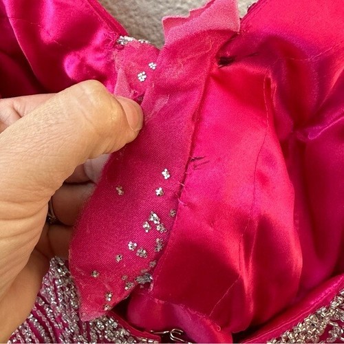 abito da ballo jasz couture by adagio bella rosa caldo brillante scintillante paillettes donna 10 - Foto 8 di 8