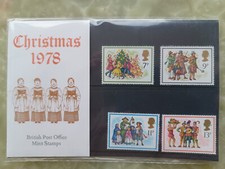 Christmas Mint Never MNH Stamps presentation pack 1978