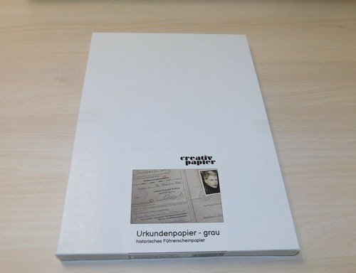 Historisches Führerscheinpapier 50 Blatt DIN A4 grau 200 g/m² Urkundenpapier - Bild 2 von 3