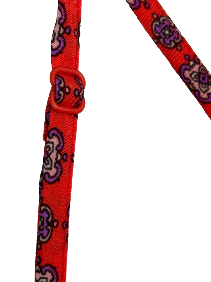 Camiseta sin mangas J Crew para mujer coral geométrica ajustable correa de espagueti cami espalda deportiva Foto 3 de 4