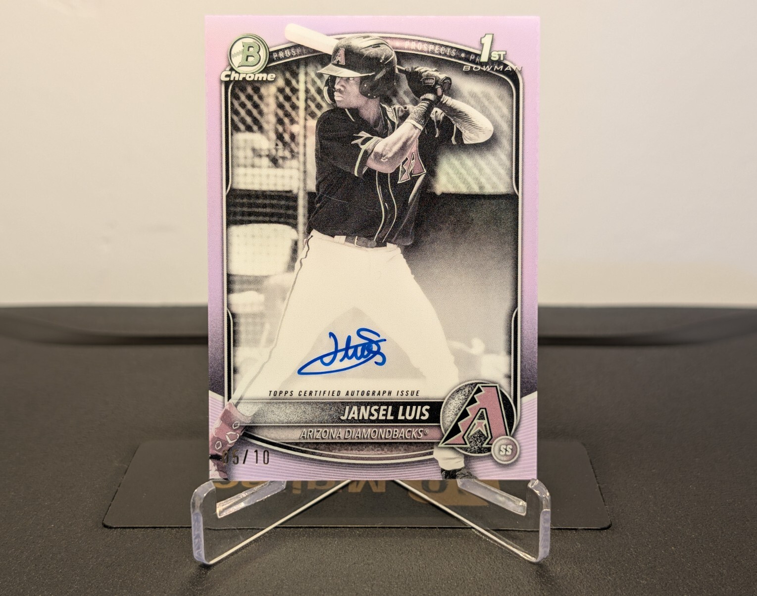 2025 Bowman 1st Chrome Prospect Autographs CPA-JLU Jansel Luis PEARL AUTO 5/10