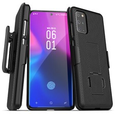 For Samsung Galaxy S20 Plus Belt Clip Case Slim Cover with Holster - Black