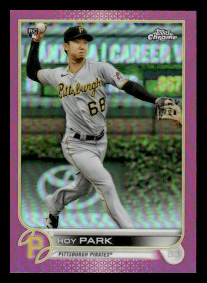 2022 Topps Chrome #32 Hoy Park Rookie Pink Refractor Pittsburgh Pirates