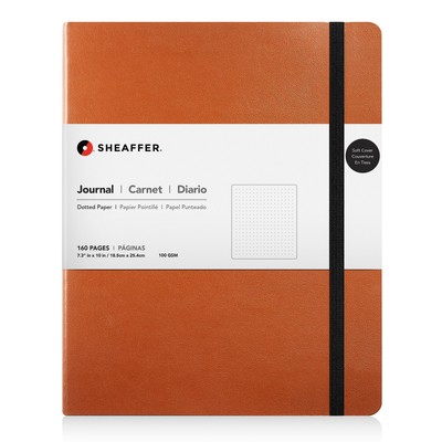Sheaffer Dotted Journal in Caramel Brown - 7.28 x 10 - NEW - AC302-1L