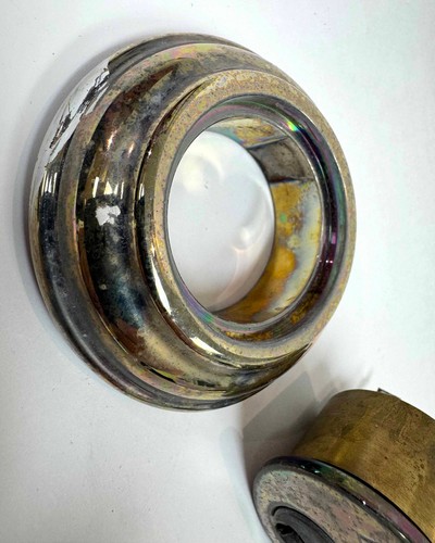 Baldwin SC.TRD Traditional Round Single Cylinder Keyed Entry Polished Brass READ - Picture 13 of 16