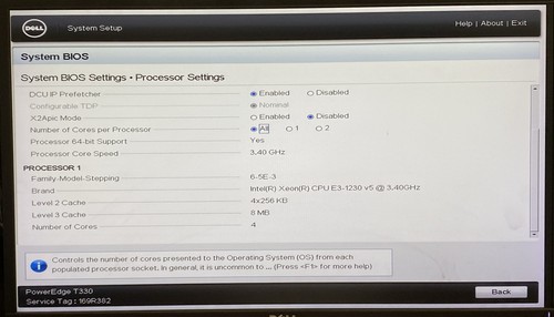 Dell PowerEdge T330 Tower Server Intel Xeon E3-1230 V5 QC 3.40GHz CPU 32GB RAM - Picture 10 of 11