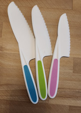 Kids Knife Set Plastic Safe Cooking Knives Kitchen Skills Preschool Children