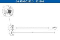 Ate Bremsschlauch 24.5296-0282.3 FüR Hyundai I30 Gd Van Gde Hatchback Crdi Lpg