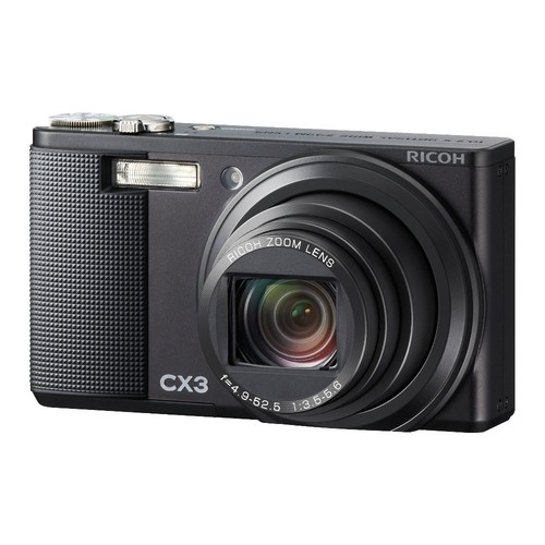 Good Condition Ricoh CX3 Compact Digital Camera W/SD Card Charger Battery Tested