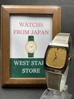 [Mint] Vintage Seiko Dolce 5931-5341 Gold Quartz Men's Watch From JAPAN
