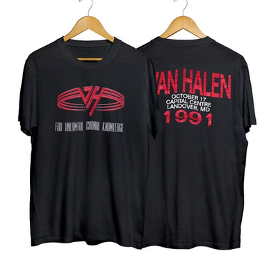#ad 1991 Van Halen For Unlawful Carnal Knowledge Tour t Shirt $23.99