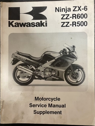 Kawasaki Ninja ZX-6, ZZ-R 600, ZZ-R500 Bj 1993 Werkstatthandbuch Ergänzung