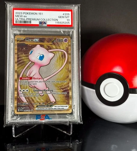 PSA 10 GEM MINT Mew EX 205/165 Metal 2023 Pokemon 151 Ultra Premium Collection