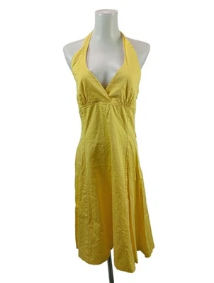 ORSAY Robe dos-nu Dames Robe T EU 38 jaune primevère style décontracté - Photo 1/4