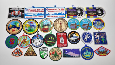 Lot of 27 Pc Boy Scout Patches Badges Recent Modern Dad And Lad Mom And Me