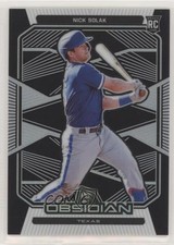 2020 Panini Chronicles Obsidian Nick Solak #12 0b8k