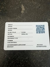 MINT Pre-owned Hublot Classic Fusion Date Chronograph Titanium 45MM Men's Watch 10