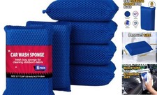 Car Wash Sponge, Microfiber Large Bug and Tar Remover for Cars, Non Scratch