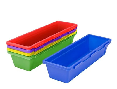 Storex interlocking pencil trays - 15 pcs