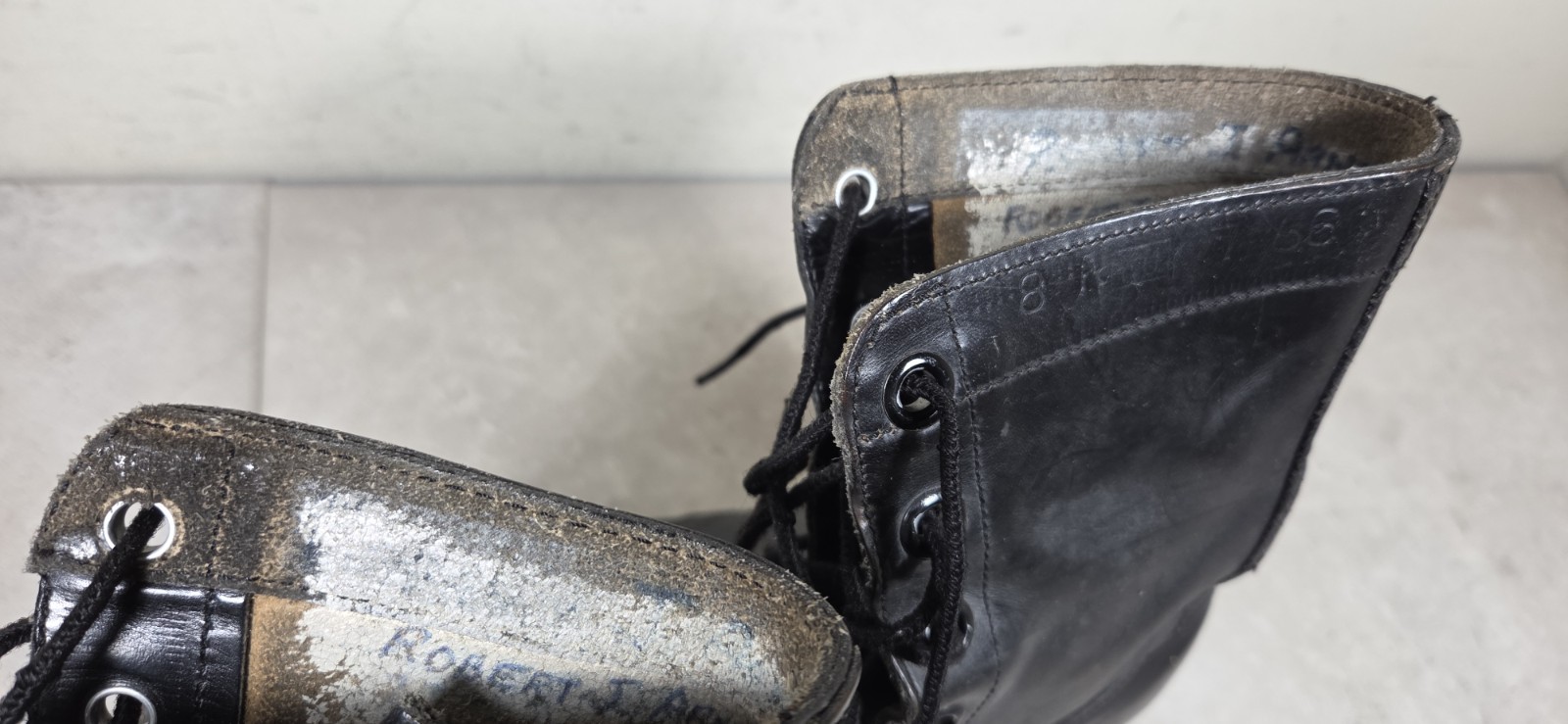 Vintage PANCO Vietnam War Era Military Boots Mens 8R Dated 1960s 1966 BILTRITE