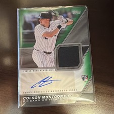 2026 Topps Series 1 - Colson Montgomery Green Auto & game patch /99 #MLMA-CMO