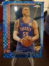 ISIAH HARTENSTEIN 2025-26 Topps Chrome Blue X-Fractor Refractor #181 OKC THUNDER
