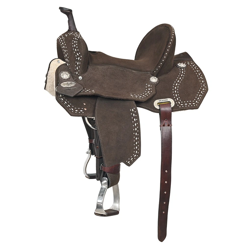 Lip Talon Paire D'étriers Cloche Bois Cheval Selle Western Tack Hilason