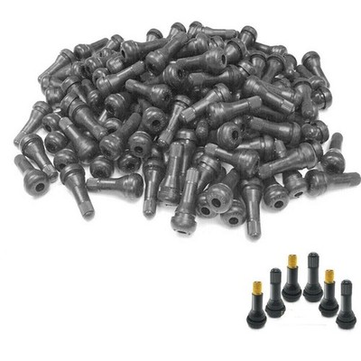 SNAP-IN TIRE VALVE STEMS SHORT  LOT 200 TR 413BLACK RUBBER MOST POPULAR VALVE *l
