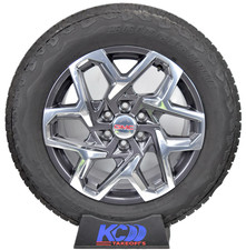 20 Gmc Sierra Yukon At4 Grey Machined Oem Wheels Rims Tires