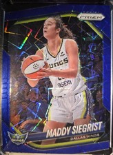 2025 Panini Prizm WNBA Maddy Siegrist Blue Velocity Prizm #50 Wings