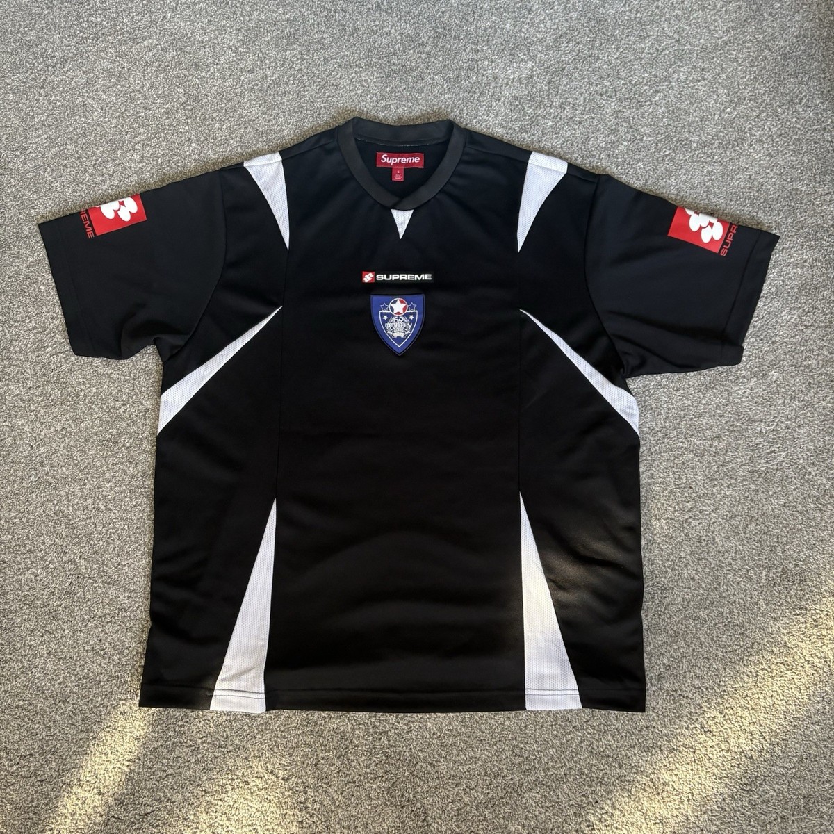 Supreme Crest Soccer Jersey M ブラック 新品未使用 Supreme Crest Soccer Jersey | Black | FARFETCH PT
