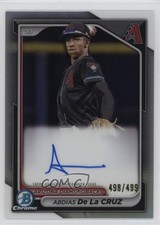 2024 Bowman Chrome Prospect Refractor /499 Abdias De La Cruz #CPA-ADL Auto 1bi3