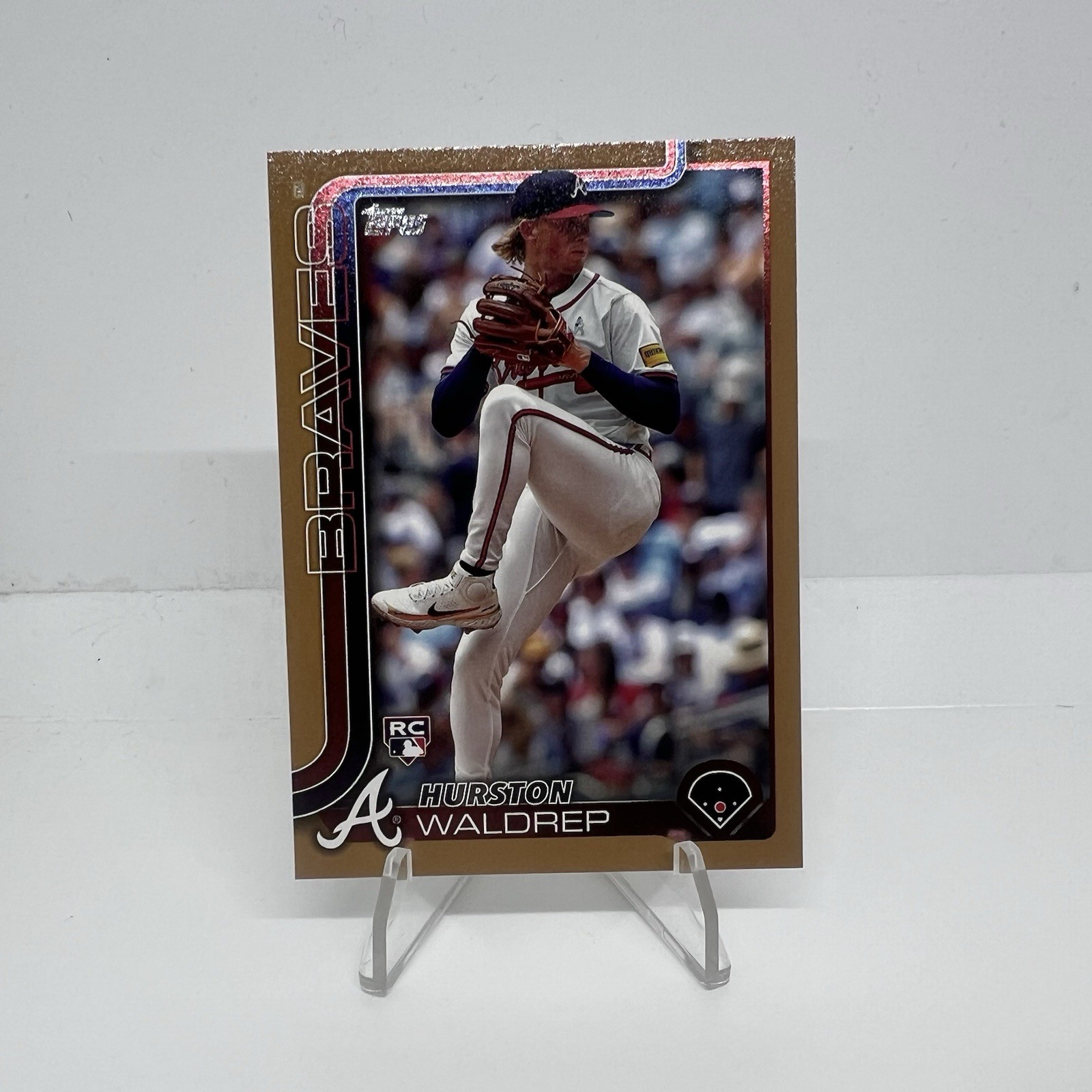 2025 Topps Series 1 Hurston Waldrep #253 Rookie GOLD /2025 Braves RC