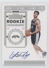 2019 Panini Contenders Rookie Ticket Stub 2/15 Quinndary Weatherspoon Auto 1a07