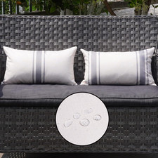 Outdoor Pillow Covers Waterproof 12X20 Set of 2 Decorative Linen Throw Pillow Co