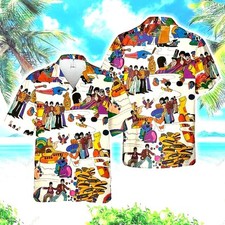 the Beatles Hawaiian Shirt Yellow Submarine Unisex shirt Dad Gift