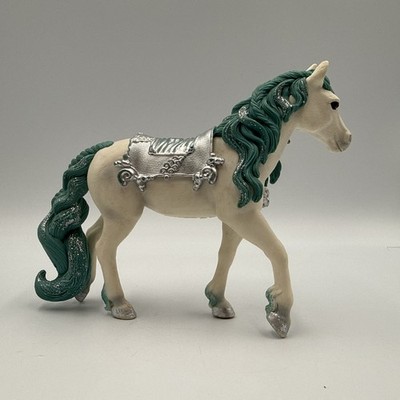 Schleich Bayala Fantasy Teal White Silver Princess Horse Figure D-73527