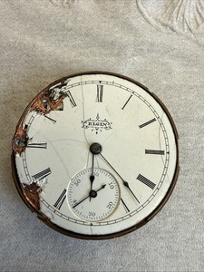 Elgin  Pocket Watch Movement  - Parts  Repair