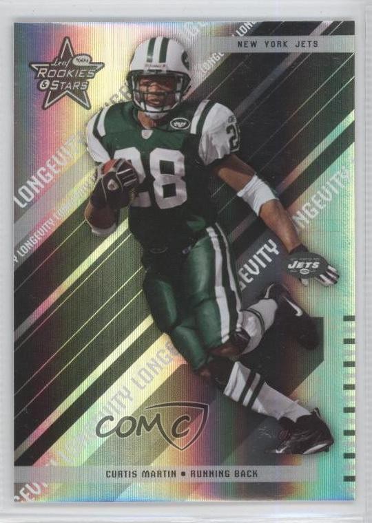 2004 Leaf Rookies & Stars Longevity Parallel Holofoil 69/75 Curtis Martin 0b2