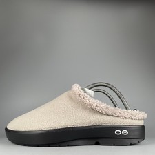 OOFOS OOCoozie Men's Size 10 Grey Sherpa Slip On Comfort Recovery Clogs Casual