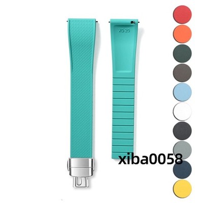 Fluorkautschuk 18mm-22mm Armband Gummi Uhrenarmband Quick Release Universal