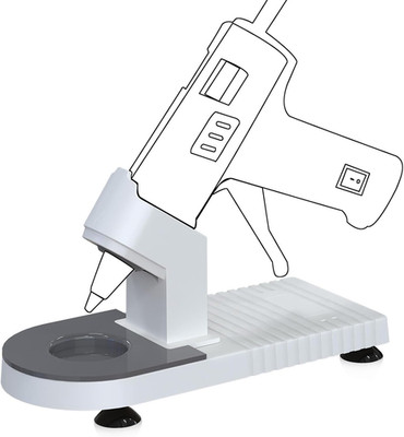 Mini Glue Gun Stand with Non-Stick Mat and Suction Cups for DIY Projects
