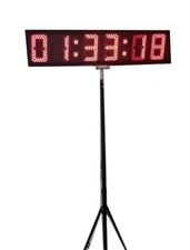 5-inch 6 Digits LED Countdown/up Clock with Tripod for Sports Race Timing Remote