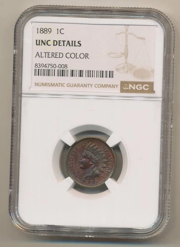 1889-P Indian Head Cent — photo from the most recent tracked eBay sale