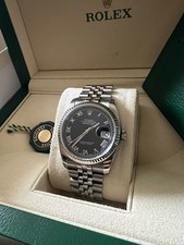 Rolex Datejust 36mm Box & Papers Blue Roman Steel & White Gold Ref. 116234