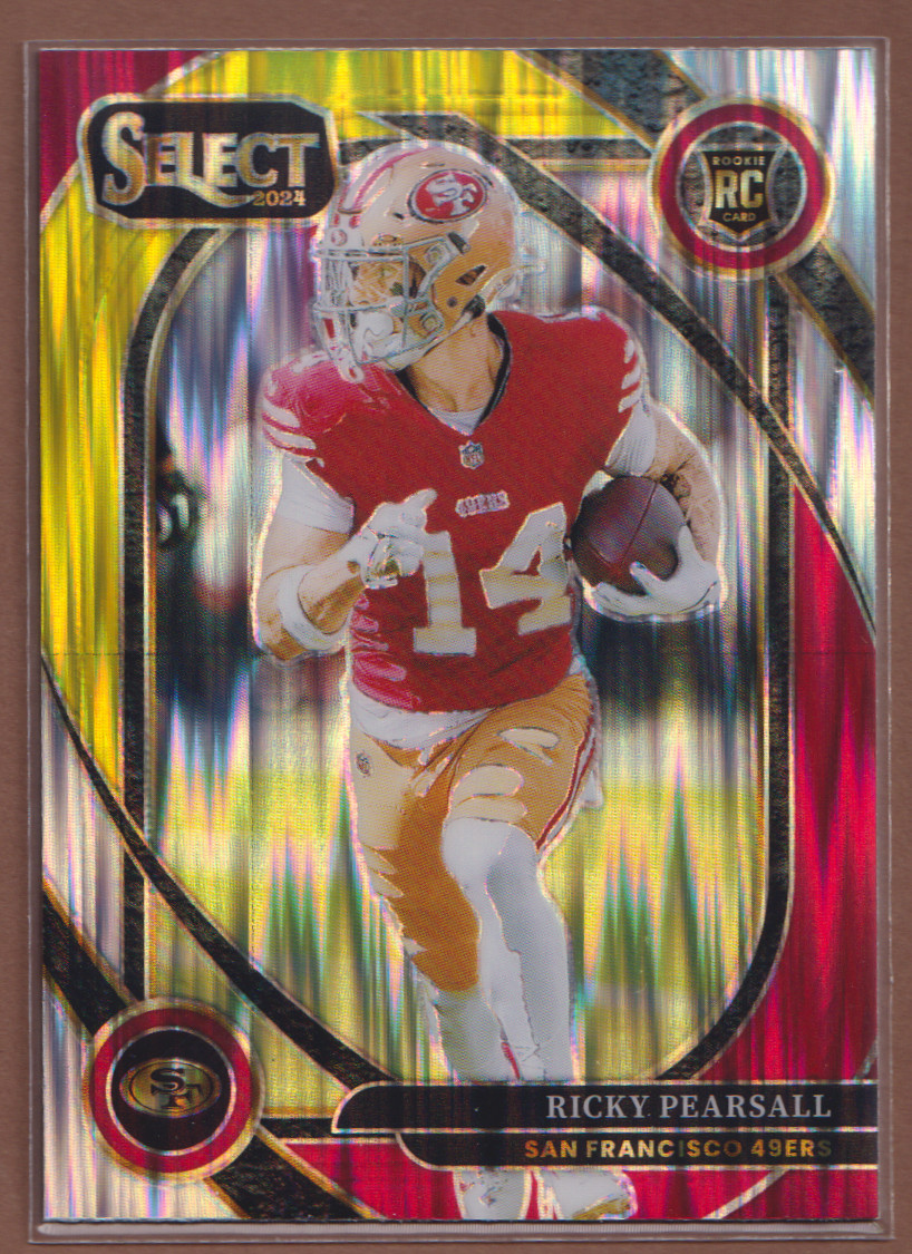 Ricky Pearsall RC #285 2024 Panini Select Red Yellow Shock Prizm-49ers