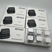 Skyule Cable Management Clips 36 Piece Lot White Reduce Wire Clutter New